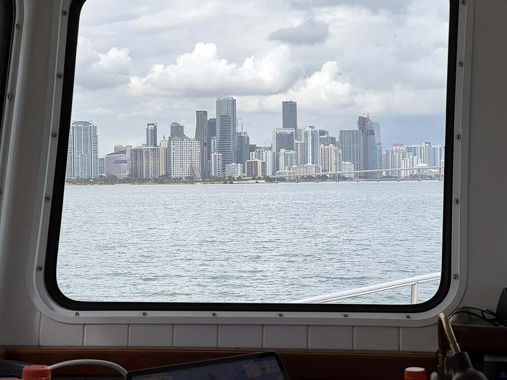 Coming into Miami from Biscayne Bay
