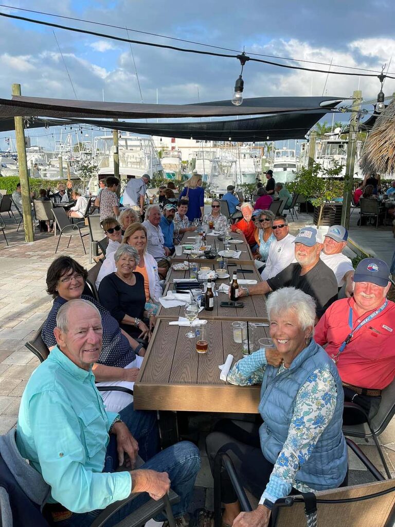 Dinner with 8 other Looper boats in Ft Pierce